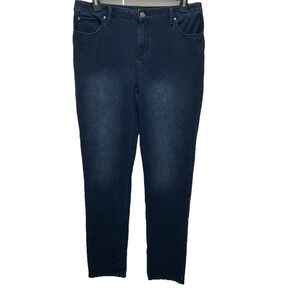 Zenergy By Chicos Skinny Jeans Size 2 (Misses 12) Blue - Stretch, Retail $80